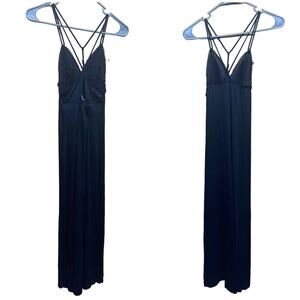 Naked Princess Black Cara Maxi Nightgown New with Tags Size Medium
